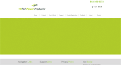 Desktop Screenshot of petpowerproducts.com